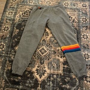 Aviator Nation Women’s Five Stripe Classic Sweatpants/Joggers